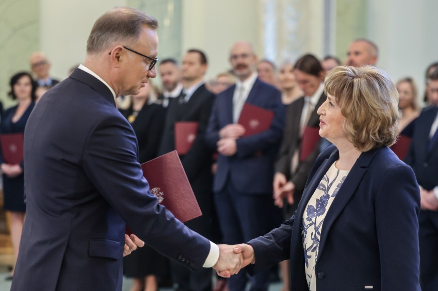 gratulacje Prezydenta Andrzeja Dudy dla prof. Ślusarskiej